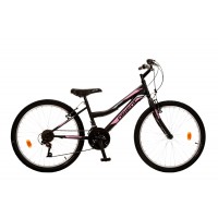 Γυναικείο Ποδήλατο 24'' Comfort MTB 151314 Μαύρο + ΔΩΡΑΚΙΑ
